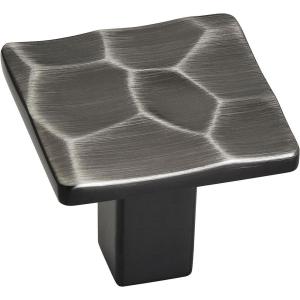 Amerock | Cabinet Knob | Matte Black | 1-3/16 inch (30 mm) Length | Kamari | 1 Pack | Drawer Knob | Cabinet Hardware(Gunmetal)