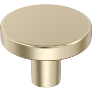 Amerock | Cabinet Knob | Matte Black | 1-3/8 inch (35 mm) Diameter | Versa | 1 Pack | Drawer Knob | Cabinet Hardware(Golden Champagne)