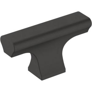 Amerock | Cabinet Knob | Matte Black | 2 inch (51 mm) Length | Status | 1 Pack | Drawer Knob | Cabinet Hardware