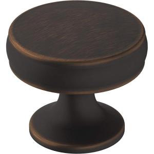 Amerock | Cabinet Knob | Oil Rubbed Bronze | 1-1/4 inch (32 mm) Diameter | Renown | 1 Pack | Drawer Knob | Cabinet Hardware(Oil Rubbed Bronze)
