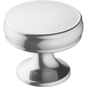 Amerock | Cabinet Knob | Oil Rubbed Bronze | 1-1/4 inch (32 mm) Diameter | Renown | 1 Pack | Drawer Knob | Cabinet Hardware(Polished Chrome)