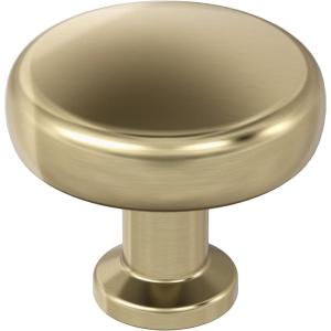 Amerock | Cabinet Knob | Polished Chrome | 1-1/4 inch (32 mm) Diameter | Factor | 1 Pack | Drawer Knob | Cabinet Hardware(Golden Champagne)