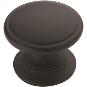 Amerock | Cabinet Knob | Polished Chrome | 1-1/4 inch (32 mm) Diameter | Ravino | 1 Pack | Drawer Knob | Cabinet Hardware(Matte Black)