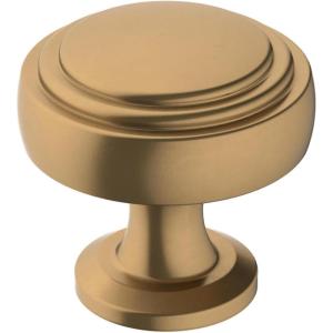 Amerock | Cabinet Knob | Polished Chrome | 1-1/4 inch (32 mm) Diameter | Winsome | 1 Pack | Drawer Knob | Cabinet Hardware(Champagne Bronze)
