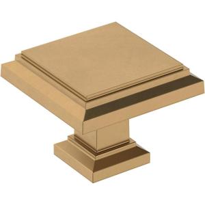 Amerock | Cabinet Knob | Polished Chrome | 1-1/4 inch (32 mm) Length | Appoint | 1 Pack | Drawer Knob | Cabinet Hardware(Champagne Bronze)