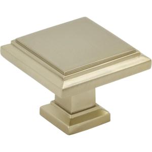 Amerock | Cabinet Knob | Polished Chrome | 1-1/4 inch (32 mm) Length | Appoint | 1 Pack | Drawer Knob | Cabinet Hardware(Golden Champagne)