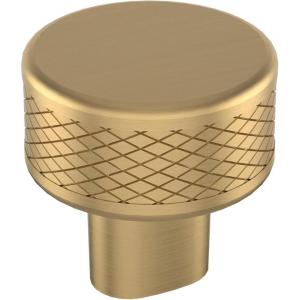 Amerock | Cabinet Knob | Polished Nickel/Stainless Steel | 2-5/8 inch (67 mm) Length | Esquire | 1 Pack | Drawer Knob | Cabinet Hardware(Champagne Bronze)