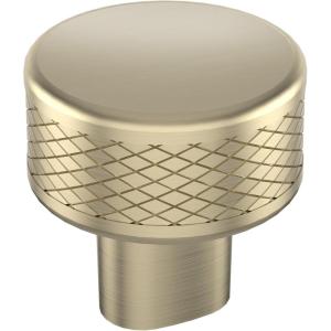 Amerock | Cabinet Knob | Polished Nickel/Stainless Steel | 2-5/8 inch (67 mm) Length | Esquire | 1 Pack | Drawer Knob | Cabinet Hardware(Golden Champagne)