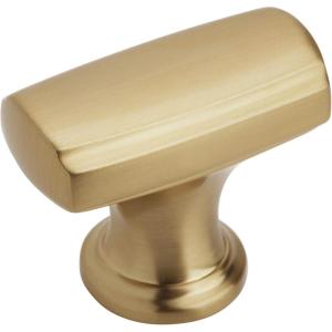 Amerock | Cabinet Knob | Satin Nickel | 1-3/8 inch (35 mm) Length | Highland Ridge | 1 Pack | Drawer Knob | Cabinet Hardware(Champagne Bronze)