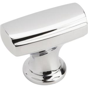 Amerock | Cabinet Knob | Satin Nickel | 1-3/8 inch (35 mm) Length | Highland Ridge | 1 Pack | Drawer Knob | Cabinet Hardware(Polished Chrome)