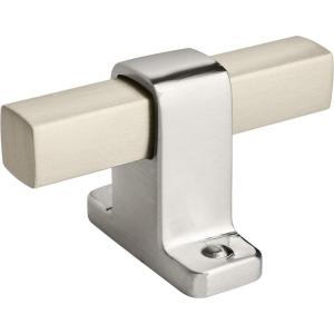 Amerock | Cabinet Knob | Silver Champagne | 2-3/8 inch (60 mm) Length | Rockwell | 1 Pack | Drawer Pull | Drawer Handle | Cabinet Hardware(Silver Champagne)
