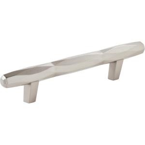 Amerock | Cabinet Pull | Champagne Bronze | 5-1/16 inch (128 mm) Center to Center | St. Vincent | 1 Pack | Drawer Pull | Drawer Handle | Cabinet Hardware(Satin Nickel)