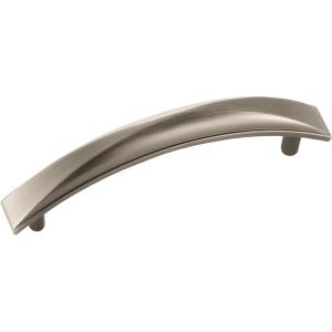 Amerock | Cabinet Pull | Champagne Bronze | 5-1/16 inch (128 mm) Center-to-Center | Extensity | 1 Pack | Drawer Pull | Cabinet Handle | Cabinet Hardware(Antique Silver)
