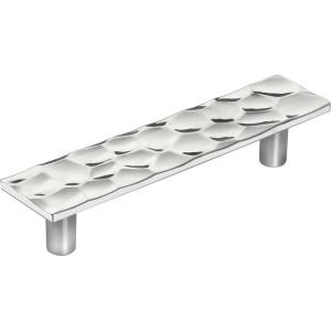 Amerock | Cabinet Pull | Golden Champagne | 5-1/16 inch (128 mm) Center to Center | Kamari | 1 Pack | Drawer Pull | Drawer Handle | Cabinet Hardware(Polished Nickel)