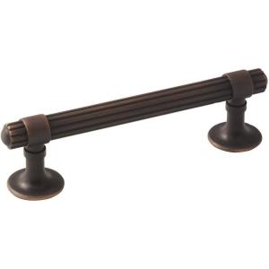 Amerock | Cabinet Pull | Golden Champagne | 5-1/16 inch (128 mm) Center to Center | Sea Grass | 1 Pack | Drawer Pull | Drawer Handle | Cabinet Hardware(Oil Rubbed Bronze)