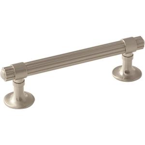 Amerock | Cabinet Pull | Golden Champagne | 5-1/16 inch (128 mm) Center to Center | Sea Grass | 1 Pack | Drawer Pull | Drawer Handle | Cabinet Hardware(Satin Nickel)