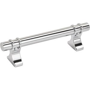 Amerock | Cabinet Pull | Golden Champagne | 6-5/16 inch (160 mm) Center to Center | Davenport | 1 Pack | Drawer Pull | Drawer Handle | Cabinet Hardware(Polished Chrome)