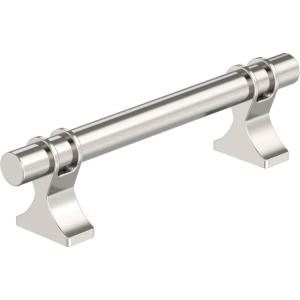 Amerock | Cabinet Pull | Golden Champagne | 6-5/16 inch (160 mm) Center to Center | Davenport | 1 Pack | Drawer Pull | Drawer Handle | Cabinet Hardware(Polished Nickel)