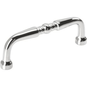 Amerock | Cabinet Pull | Matte Black | 3 inch (76 mm) Center to Center | Everyday Heritage | 1 Pack | Drawer Pull | Drawer Handle | Cabinet Hardware(Polished Chrome)