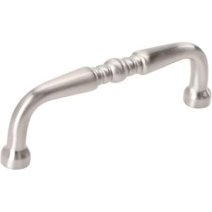 Amerock | Cabinet Pull | Matte Black | 3 inch (76 mm) Center to Center | Everyday Heritage | 1 Pack | Drawer Pull | Drawer Handle | Cabinet Hardware(Satin Nickel)