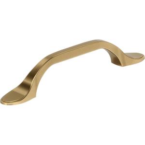 Amerock | Cabinet Pull | Matte Black | 3 inch (76 mm) Center-to-Center | Ravino | 1 Pack | Drawer Pull | Drawer Handle | Cabinet Hardware(Champagne Bronze)