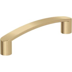 Amerock | Cabinet Pull | Matte Black | 3-3/4 inch (96 mm) Center-to-Center | Rift | 1 Pack | Drawer Pull | Cabinet Handle | Cabinet Hardware(Champagne Bronze)