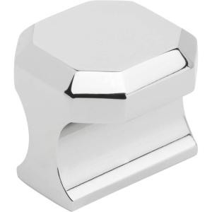 Amerock | Cabinet Pull | Matte Black | 5/8 inch (16 mm) Center to Center | Remington | 1 Pack | Drawer Pull | Drawer Handle | Cabinet Hardware(Polished Chrome)