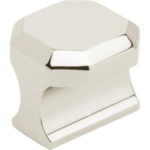 Amerock | Cabinet Pull | Matte Black | 5/8 inch (16 mm) Center to Center | Remington | 1 Pack | Drawer Pull | Drawer Handle | Cabinet Hardware(Polished Nickel)