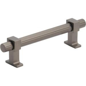 Amerock | Cabinet Pull | Matte Black | 6-5/16 inch (160 mm) Center to Center | Carrigan | 1 Pack | Drawer Pull | Drawer Handle | Cabinet Hardware(Black Brushed Nickel)