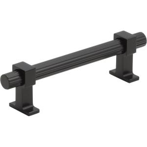 Amerock | Cabinet Pull | Matte Black | 6-5/16 inch (160 mm) Center to Center | Carrigan | 1 Pack | Drawer Pull | Drawer Handle | Cabinet Hardware(Matte Black)