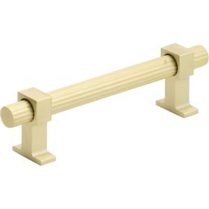 Amerock | Cabinet Pull | Matte Black | 6-5/16 inch (160 mm) Center to Center | Carrigan | 1 Pack | Drawer Pull | Drawer Handle | Cabinet Hardware(Matte Gold)