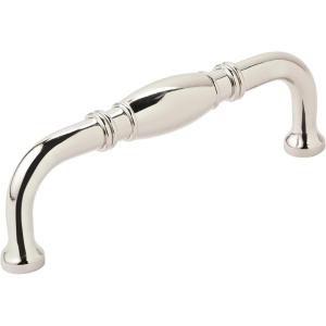 Amerock | Cabinet Pull | Polished Chrome | 3 inch (76 mm) Center to Center | Granby | 1 Pack | Drawer Pull | Drawer Handle | Cabinet Hardware(Polished Nickel)