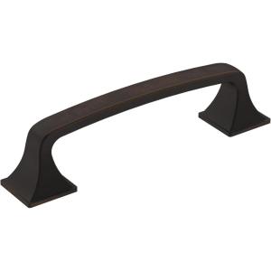 Amerock | Cabinet Pull | Polished Chrome | 3-3/4 inch (96 mm) Center-to-Center | Ville | 1 Pack | Drawer Pull | Cabinet Handle | Cabinet Hardware(Oil Rubbed Bronze)