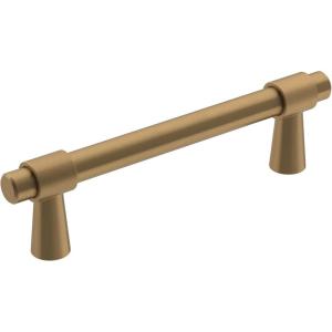 Amerock | Cabinet Pull | Polished Chrome | 5-1/16 inch (128 mm) Center-to-Center | Destine | 1 Pack | Drawer Pull | Cabinet Handle | Cabinet Hardware(Champagne Bronze)