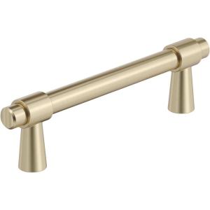 Amerock | Cabinet Pull | Polished Chrome | 5-1/16 inch (128 mm) Center-to-Center | Destine | 1 Pack | Drawer Pull | Cabinet Handle | Cabinet Hardware(Golden Champagne)
