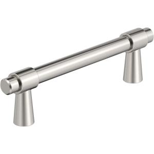 Amerock | Cabinet Pull | Polished Chrome | 5-1/16 inch (128 mm) Center-to-Center | Destine | 1 Pack | Drawer Pull | Cabinet Handle | Cabinet Hardware(Polished Nickel)