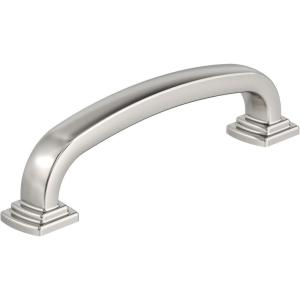 Amerock | Cabinet Pull | Polished Chrome | 5-1/16 inch (128 mm) Center-to-Center | Surpass | 1 Pack | Drawer Pull | Cabinet Handle | Cabinet Hardware(Polished Nickel)