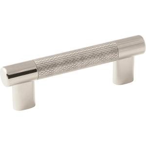 Amerock | Kitchen Cabinet Pull | Golden Champagne | 6-5/16 in (160 mm) Center-to-Center | Bronx | 1 Pack | Furniture Hardware | Cabinet Handle | Bathroom Drawer Pull(Polished Nickel/Stainless Steel)