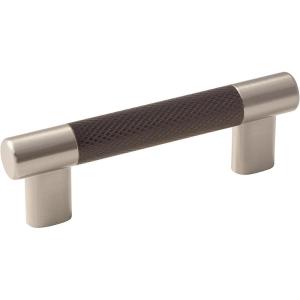 Amerock | Kitchen Cabinet Pull | Golden Champagne | 6-5/16 in (160 mm) Center-to-Center | Bronx | 1 Pack | Furniture Hardware | Cabinet Handle | Bathroom Drawer Pull(Satin Nickel/Oil-Rubbed Bronze)