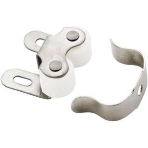 Amerock | Roller Cabinet Catch | Nickel | 1 inch (25 mm) Length | 10 Pack | Door Catch | Cabinet Door Latch