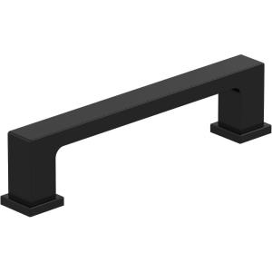 Amerock 10BX37033MB | Matte Black Cabinet Pull | 6-5/16 inch (160mm) Center-to-Center | 10 Pack | Bridgeport | Furniture Hardware(Matte Black)