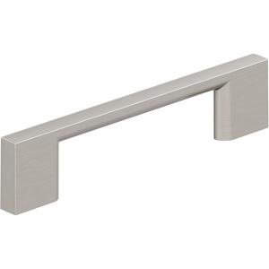 Amerock 10BX37132MB | Matte Black Cabinet Pull | 5-1/16 inch (128mm) Center-to-Center | 10 Pack | Cityscape | Furniture Hardware(Satin Nickel)