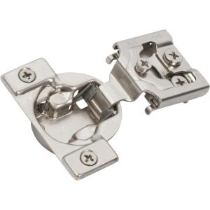 Amerock 2 Pack 1-1/4 inch Overlay Soft-Closing Compact Concealed Hinge for Face Frame Cabinet, 105-degree Opening Angle with 3-Way adjustability(3/4 Inch Overlay)