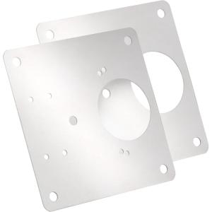 Amerock 2 Pack Cabinet Hinge Repair Plates, Steel Reinforcement Plate with Screws