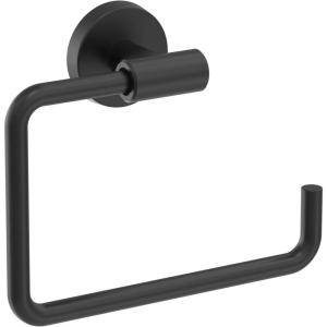 Amerock BH26541MB | Matte Black Towel Bar | 6-7/16 in (164 mm) Length Towel Holder | Arrondi | Hand Towel Holder for Bathroom Wall | Small Kitchen | Bath Accessories