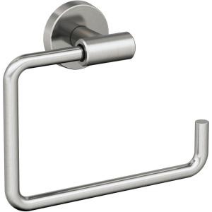 Amerock BH26541SS | Stainless Steel Towel Ring | 6-7/16 in (164 mm) Length Towel Holder | Arrondi | Hand Towel Holder for Bathroom Wall | Small Kitchen | Bath Accessories