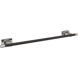 Amerock BH26615PNSS | Polished Nickel/Stainless Steel Towel Bar | 24 in (610 mm) Towel Rack | Esquire | Bathroom Towel Holder | Bathroom Hardware | Bath Accessories(Brushed Nickel/Oil Rubbed Bronze)