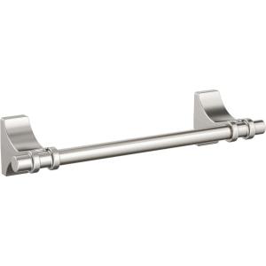 Amerock BH36050MB | Matte Black Double Robe Hook | 2-15/16 in. (75 mm) Length Towel Holder | Davenport | Towel Hook for Bathroom | Bathroom Hardware | Bath Accessories(Brushed Nickel)