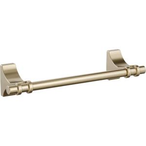 Amerock BH36050MB | Matte Black Double Robe Hook | 2-15/16 in. (75 mm) Length Towel Holder | Davenport | Towel Hook for Bathroom | Bathroom Hardware | Bath Accessories(Golden Champagne)