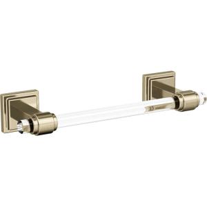 Amerock BH36063CCZ | Clear/Champagne Bronze Towel Bar | 18 in (457 mm) Towel Rack | Glacio | Bathroom Towel Holder | Bathroom Hardware | Bath Accessories(Clear/Golden Champagne)